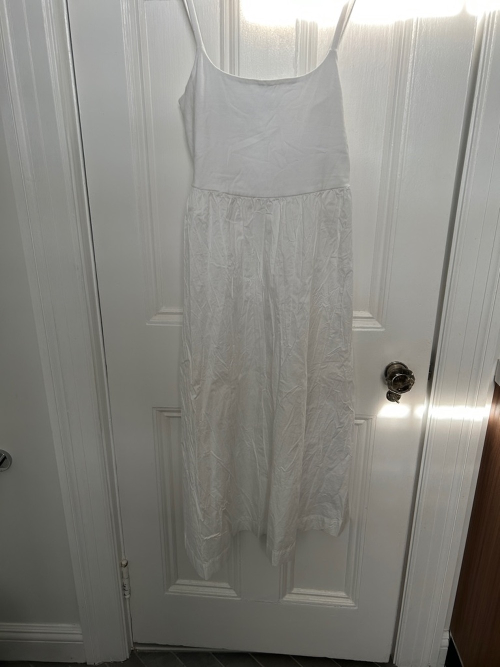 Old Navy White Maxi Skirt with Spaghetti Straps